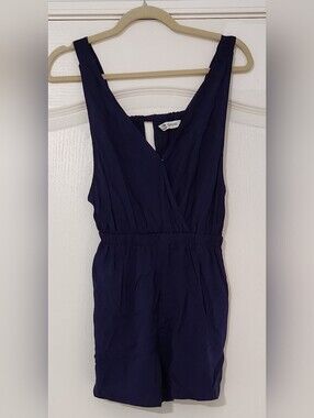 NWOT! Cupshe Women's Dark Navy Blue One-Piece Romper